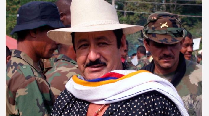 El jefe paramilitar Hernán Giraldo. El jefe paramilitar Hernán Giraldo.