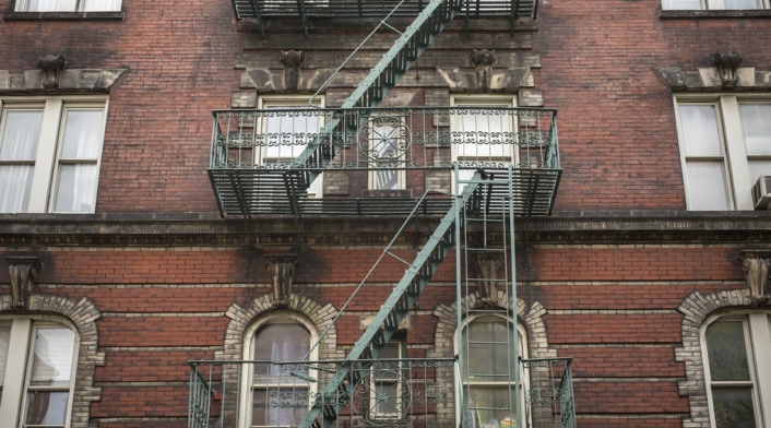 Zona residencial en Nueva York (Estados Unidos)