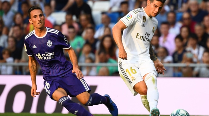 James Rodríguez con el Real Madrid