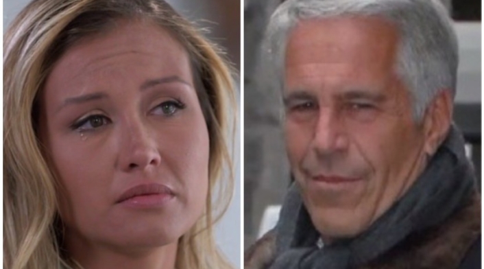 Jennifer Araoz y Jeffrey Epstein