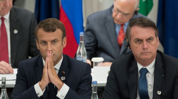 Emmanuel Macron y Jair Bolsonaro