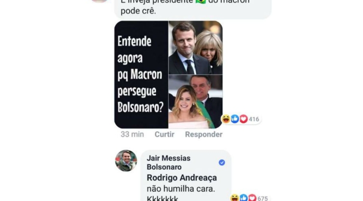 Meme de burlas a esposa de Macron