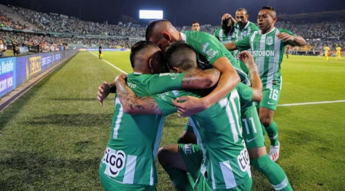 Atlético Nacional, equipo celebrando un gol