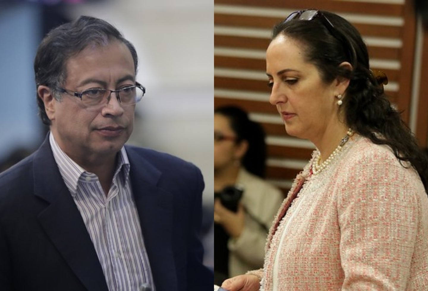 Gustavo Petro y María Fernanda Cabal Gustavo Petro y María Fernanda Cabal