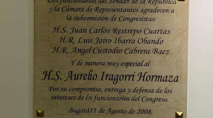 Placa 3 Congresistas