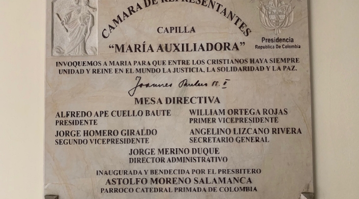 Placa 5 Capilla Congreso