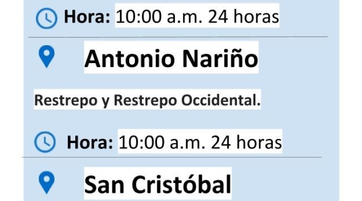 plantilla cortes de agua miércoles 28 de agosto de 2019