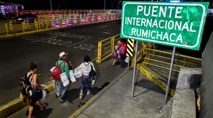 internacional de Rumichaca, frontera con Ecuador