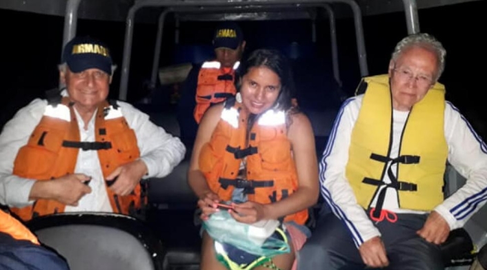 El científico colombiano estuvo varios minutos varado en el río amazonas.