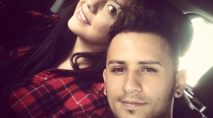 Richard Muñoz y su esposa