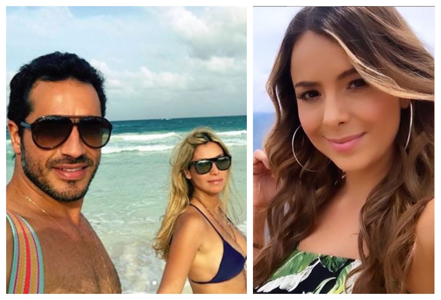 Sandra Mazuera y Pedro Palacio con su exnovia