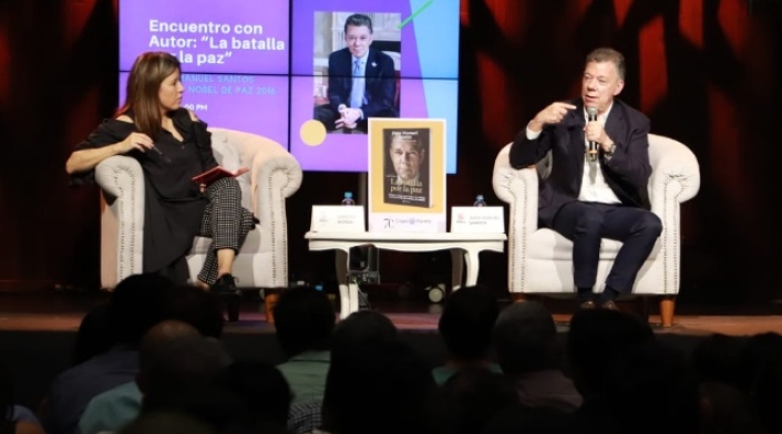 El expresidente Juan Manuel Santos, fue uno de los invitados a Ulibro 2019.