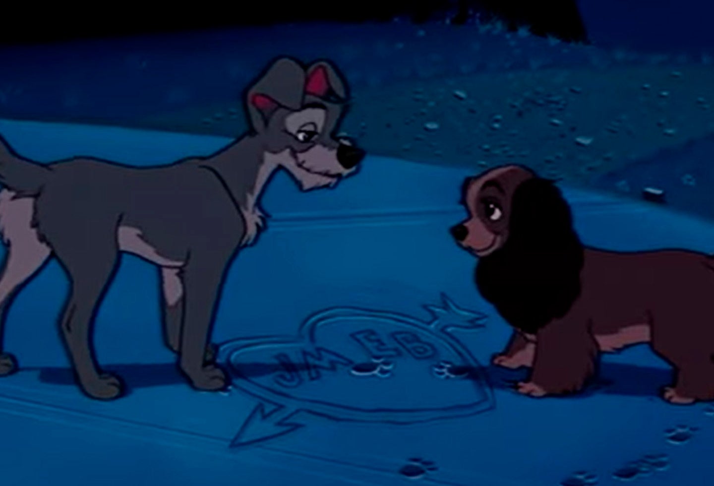 que tipos de perros hay en la dama y el vagabundo