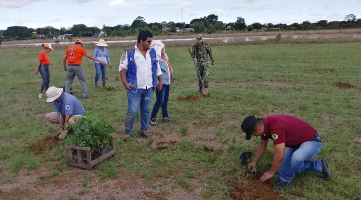 En Cumaribo siembran árboles para proteger fuentes hídricas