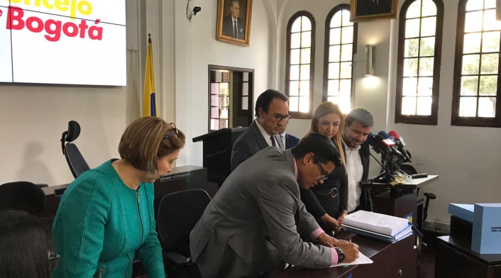 Radicación de POT en el Concejo de Bogotá