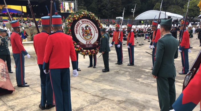 Celebración de Bicentenario, en el Puente de Bocayá.