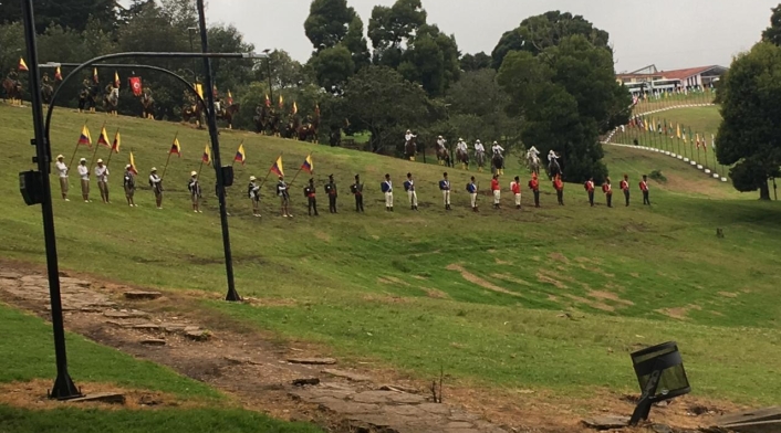 Celebración de Bicentenario, en el Puente de Bocayá.