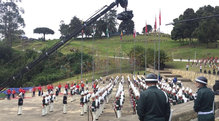 Celebración de Bicentenario, en el Puente de Bocayá.