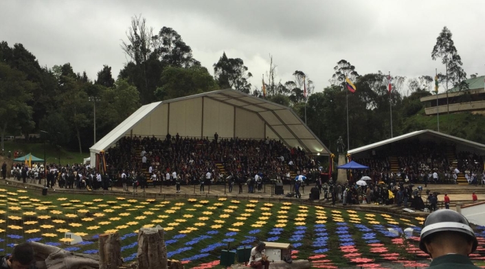 Celebración de Bicentenario, en el Puente de Bocayá.
