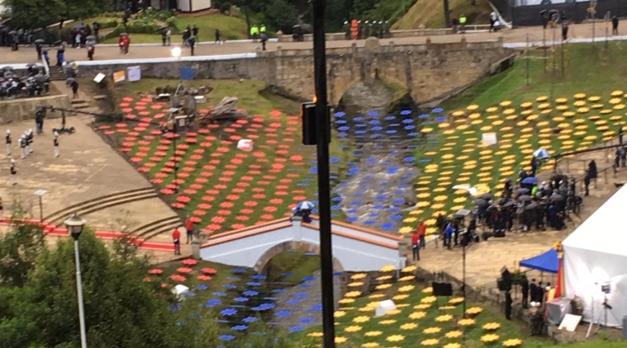 Celebración de Bicentenario, en el Puente de Bocayá.