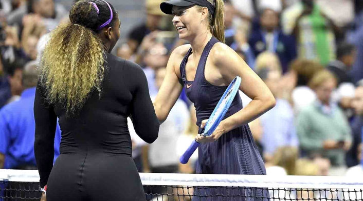 Serena Williams y María Sharapova. Serena Williams y María Sharapova.