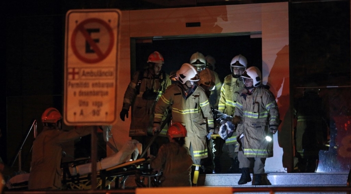 Incendio en hospital de Río de Janeiro