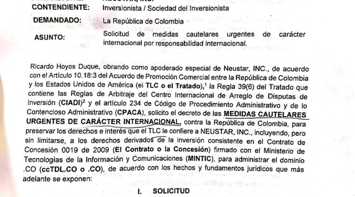Consejo de Estado solicitud