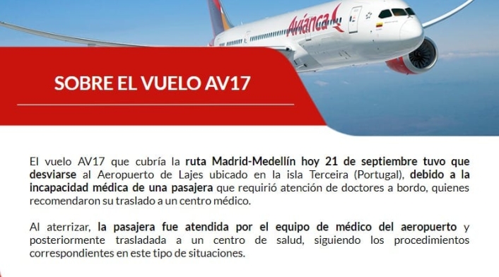 Comunicado Avianca
