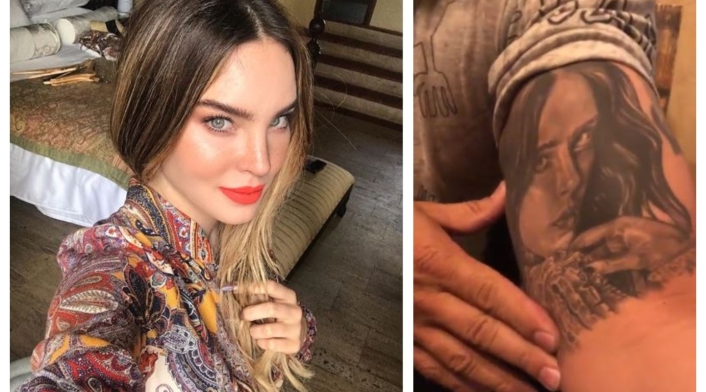 Lupillo se tatuó rostro de Belinda
