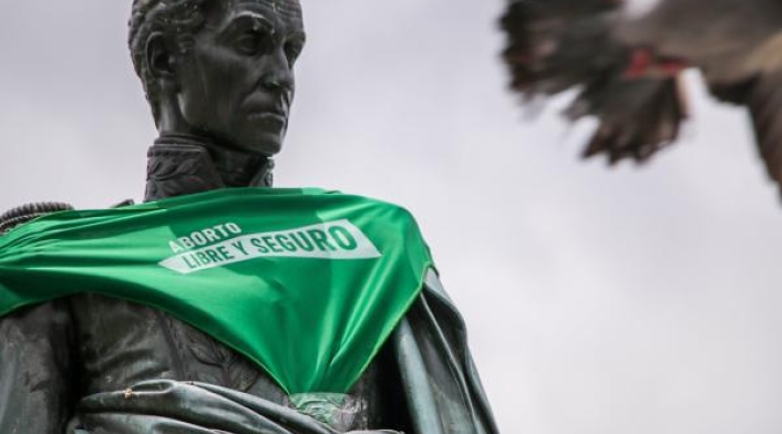 Campaña para que el aborto sea "legal y seguro" en Colombia.