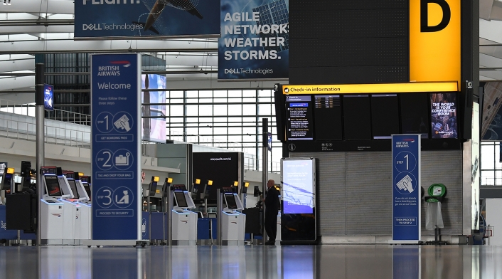 La Terminal 5 de Heathrow, terminal del aeropuerto en el Aeropuerto de Heathrow, destinada a British Airways