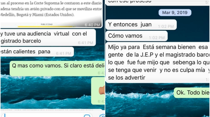 Los chats de Carlos Enrique Vélez