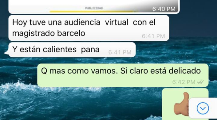 Los chats de Carlos Enrique Vélez