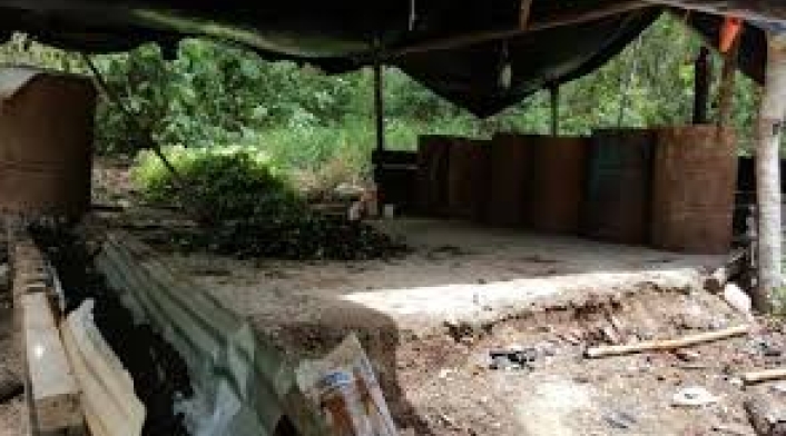 Laboratorio para procesamiento de cocaína