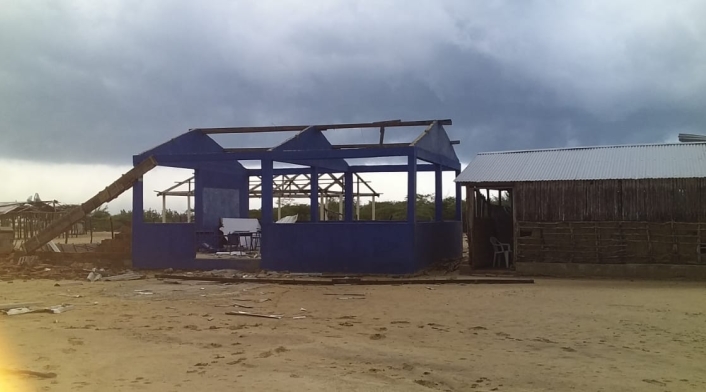 cerca de 30 casas destruidas, colegio y centro se salud