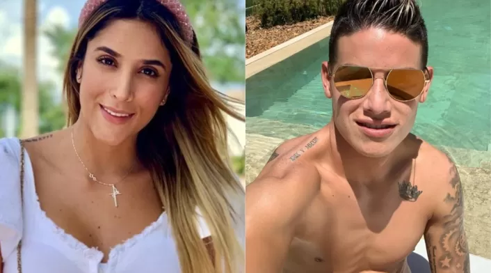 Daniela Ospina y James Rodríguez
