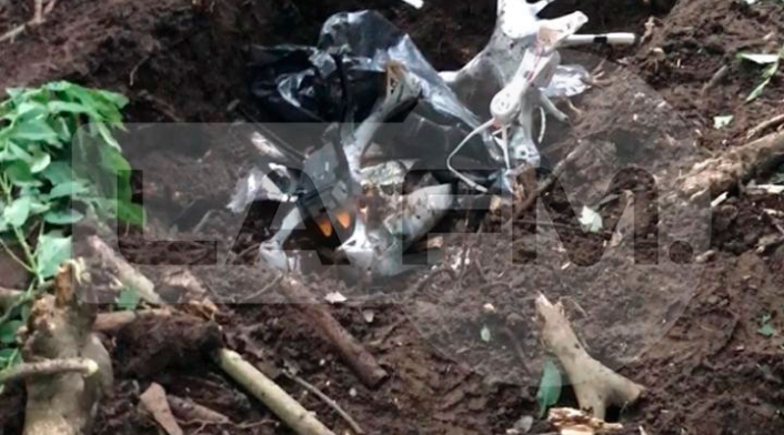 Autoridades en Tumaco (Nariño) inspeccionan drones hallados con explosivos Autoridades en Tumaco (Nariño) inspeccionan drones hallados con explosivos