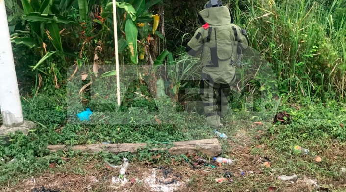 Autoridades en Tumaco (Nariño) inspeccionan drones hallados con explosivos Autoridades en Tumaco (Nariño) inspeccionan drones hallados con explosivos