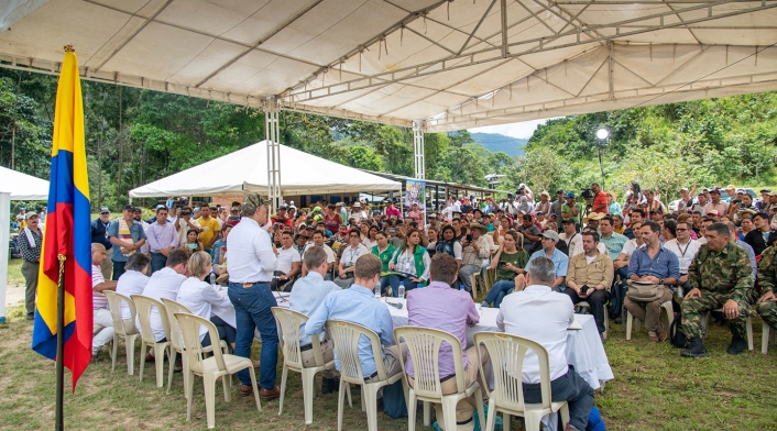 El presidente Iván Duque en Miravalle (Caquetá)