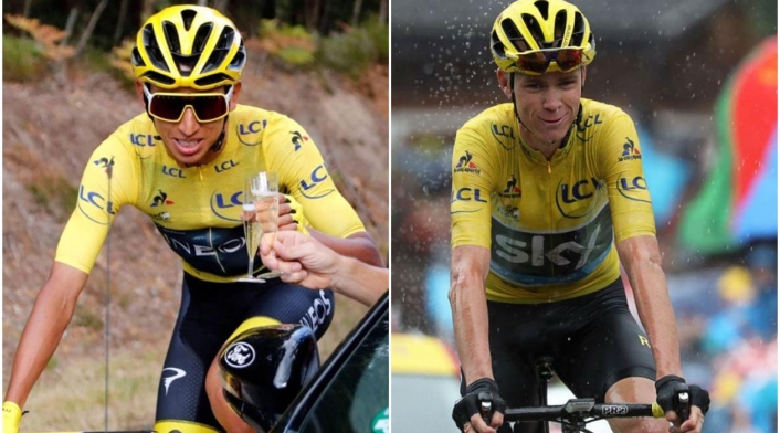 Egan Bernal y Chris Froome