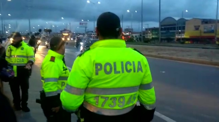 Controles durante paro de transportadores en Soacha