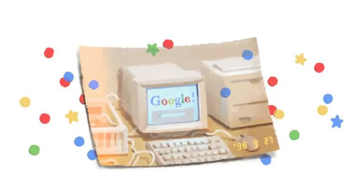 Doodle aniversario 21 de Google