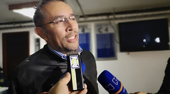 Gustavo Trejos, papa de Diego Felipe Becerra asesinado el 19 de agosto de 2011 en Bogotá