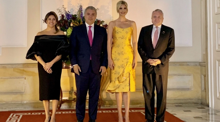 Ivanka Trump en la Casa de Nariño
