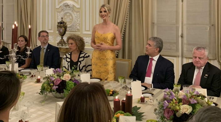 Ivanka Trump en la Casa de Nariño