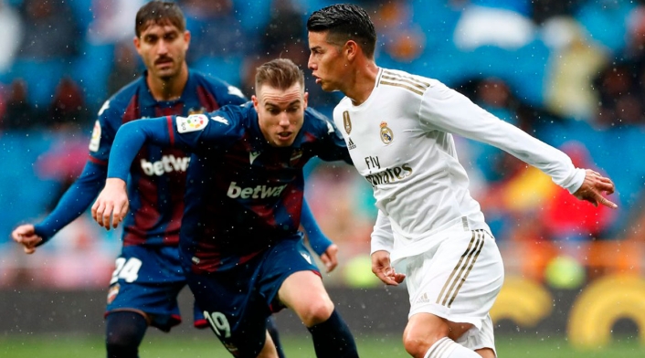 James Rodríguez, Levante, Real Madrid