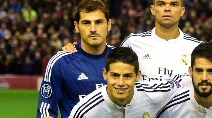 Iker Casillas y James Rodríguez