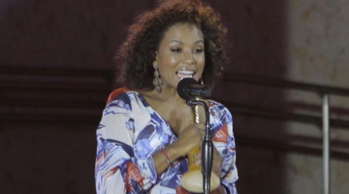 La presentadora Mabel Lara.