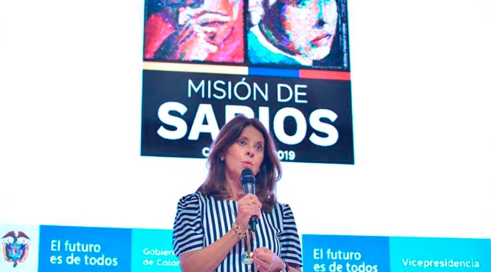 Marta Lucía Ramírez, vicepresidenta de la República, en la Segunda Cumbre de la Misión Internacional de Sabios desarrollada en Cartagena