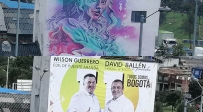 Mural tapado Mural tapado